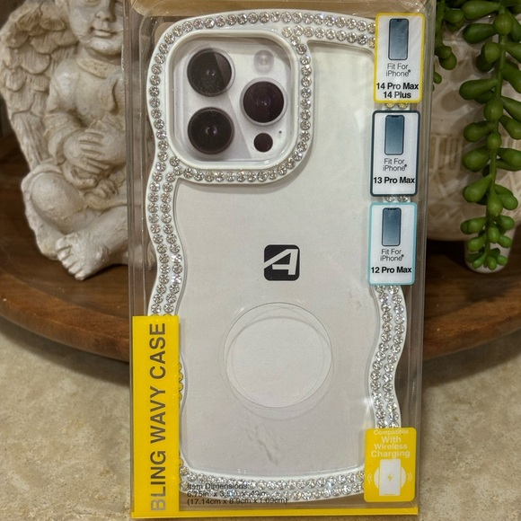 Sparkle Glitter Wave 14 Pro Max Phone Case - Picture 3 of 5